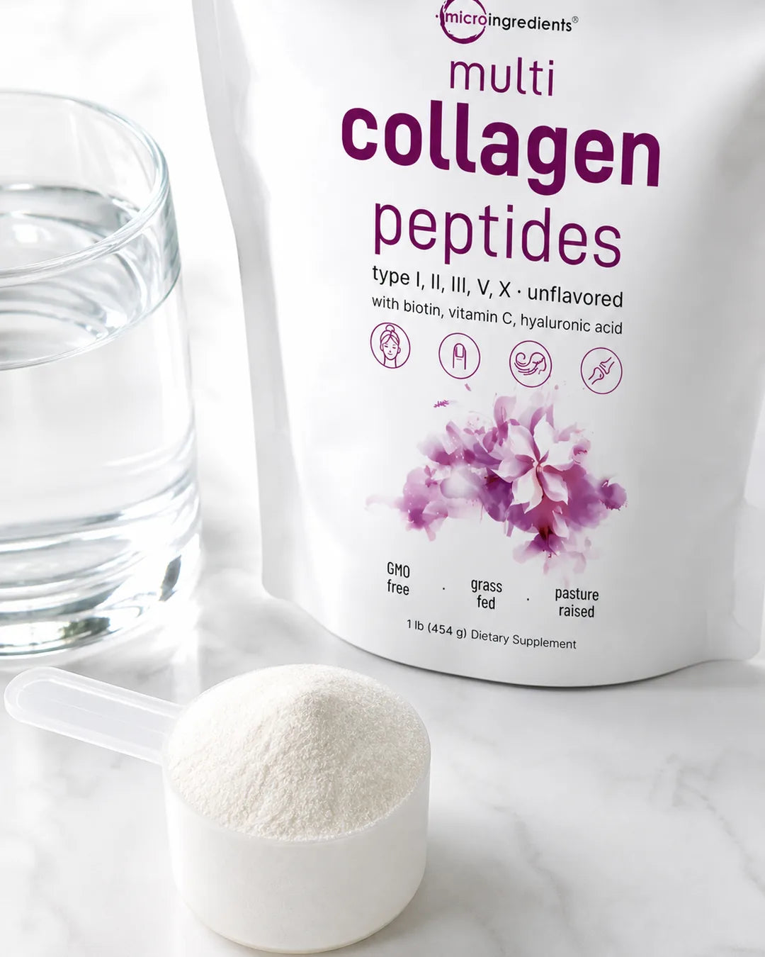 Multi Collagen Peptides MicroIngredients de 2 libras