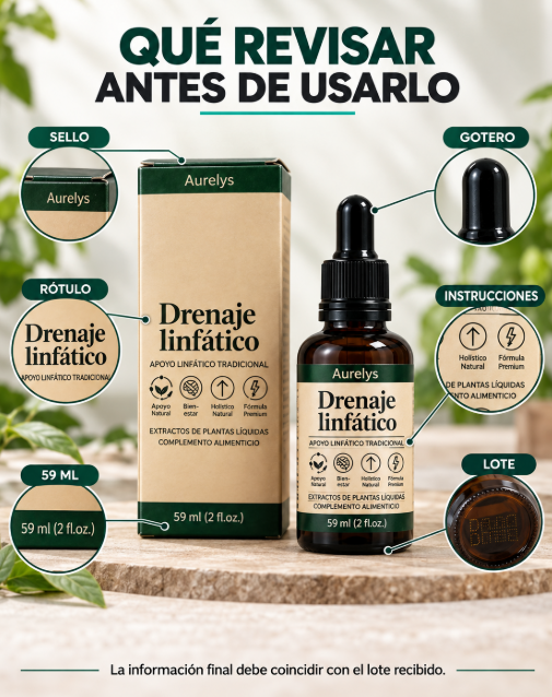 Drenaje Linfático Aurelys junto a su caja