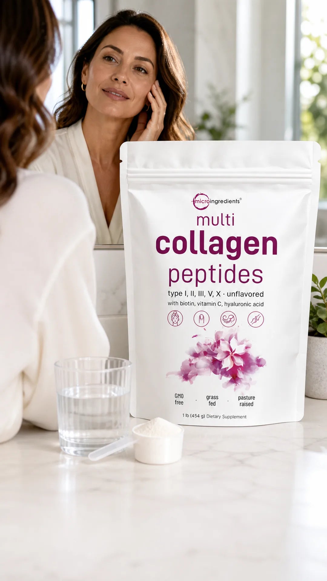 Multi Collagen Peptides MicroIngredients de 2 libras